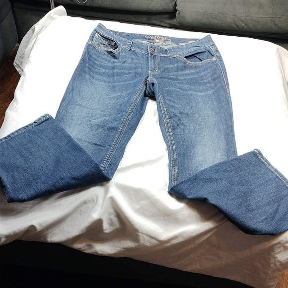 Classic Melissa McCarthy by Seven7 women's bootcut  jeans size 14 - Picture 1 of 16